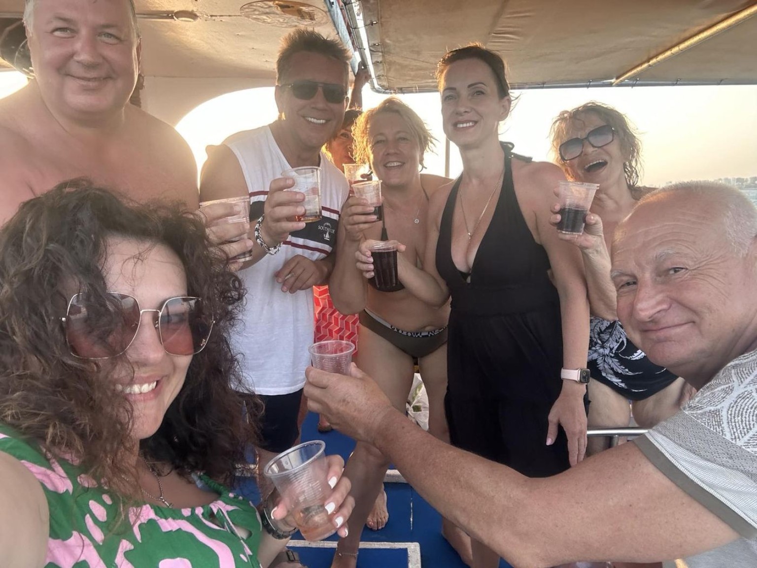 Rotarians on a yacht